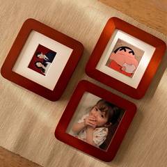 Cartoon Mini Wooden Instant Photo Frame for Baby Marriage Document Photos, Couple DIY Picture Frame and Mounting