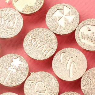 Fire paint seal frosted series relief fire paint seal single-head envelope seal stamp hand account material literature and art