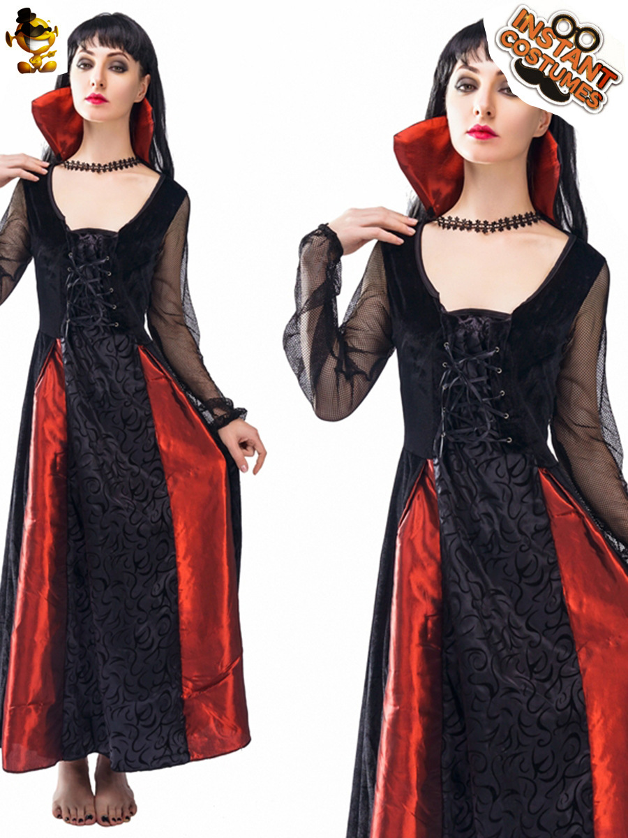 Halloween adulto mujeres vampiro partido mascarada etapa rendimiento traje de Halloween distribución al por mayor