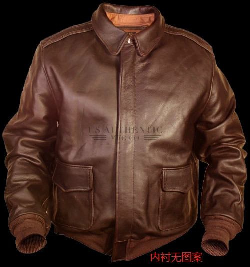 Oversized Leather Bomber Jacket, Flag Lining, Multi-Color, Sizes S–XXXXL