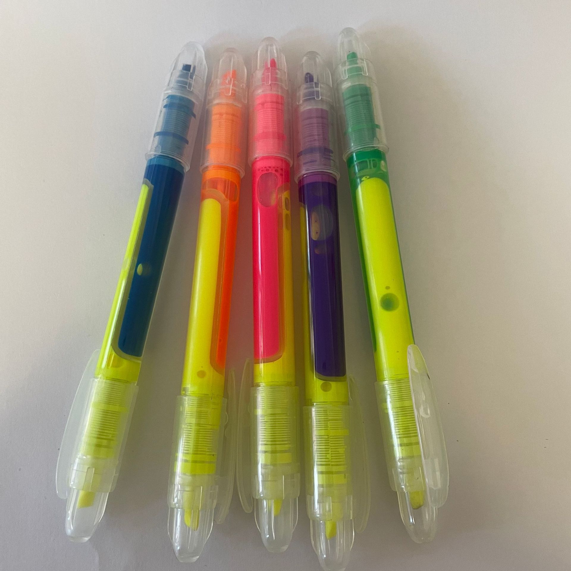 Two-color fluorescence stationery