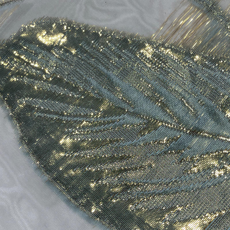 25 nuevo tejido de ergena poliéster completo después de la artesanía de ergena jacquard vestido de moda tela de mujer