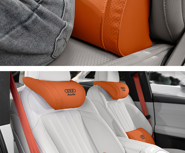 Suitable for Audi A3/A4L/A6L/A8/Q3/Q5/Q7/Q8 Car Headrest, Car Lumbar Support, Neck Pillow and Cushion