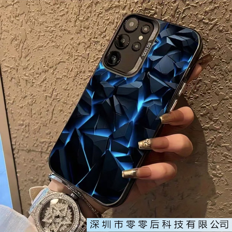 Blue Glare Suitable for Samsung Galaxy S25Ultra Mobile Phone Case Samsungs24 Cross-Border A55/A56S21