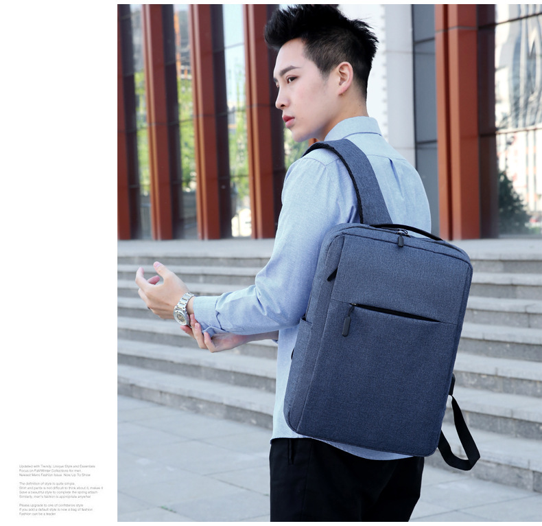 2022 New Style fashionable and personalized backpack, large-capacity casual solid color backpack, business commuting nylon computer schoolbag undefined
