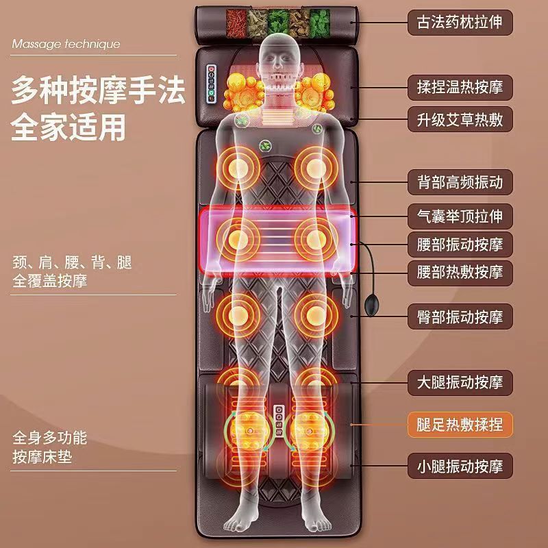 マッサージクッション全身マッサージクッションマッサージ器頚椎マッサージ器多機能マットレス家庭用マッサージ椅子腰背首|undefined