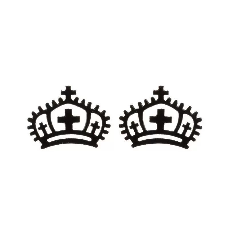 Серьги-гвоздики из нержавеющей стали, простой европейский стиль, маленькие элегантные, 6×4×1 см