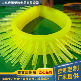 Polyurethane brush rubber brush mechanical equipment station equipment polyurethane brush 400*40*45 rubber brush