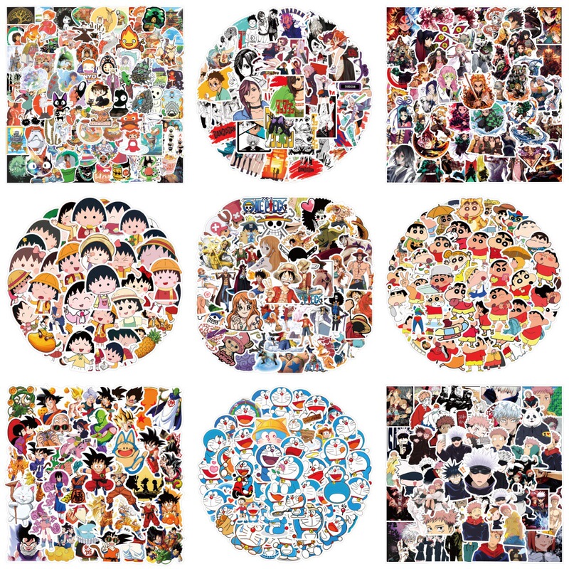 50~120 Pieces of Various Japanese Cartoon Anime Stickers, Creative Stationery, Waterproof Stickers for Water Bottles, Journals, and Notebooks 50~120 Pieces of Various Japanese Cartoon Anime Stickers, Creative Stationery, Waterproof Stickers for Water Bottles, Journals, and Notebooks