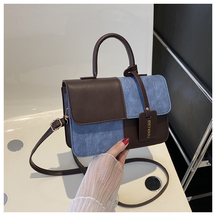 Women's Contrast Colour Small Square Crossbody Bag For Everyday_voghion.com