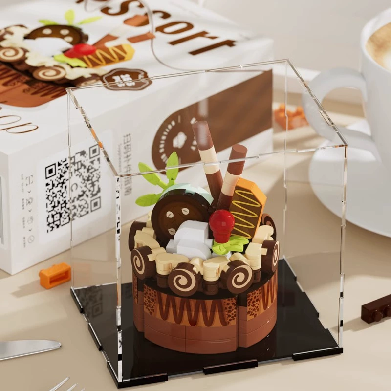 Acrylic building block dessert set, multi cake models, birthday gift box
