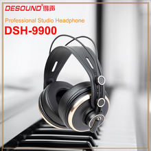 工厂专业OEM定制广阔音域带有50mm喇叭的专业监听DJ录音室耳机