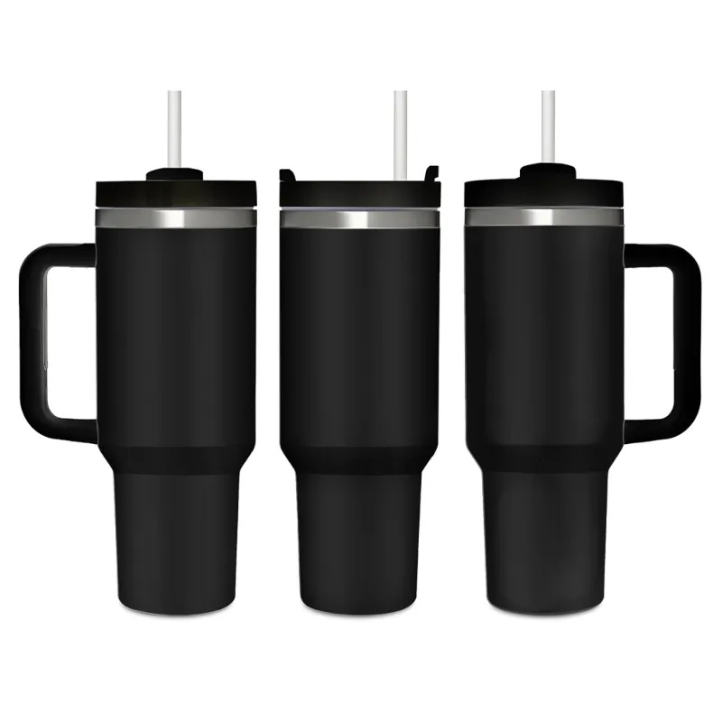 Explosiones transfronterizas en stock 40oz manejo de taza de hielo de gran capacidad oculta de palabras humor taza de paja de aislamiento personalizada
