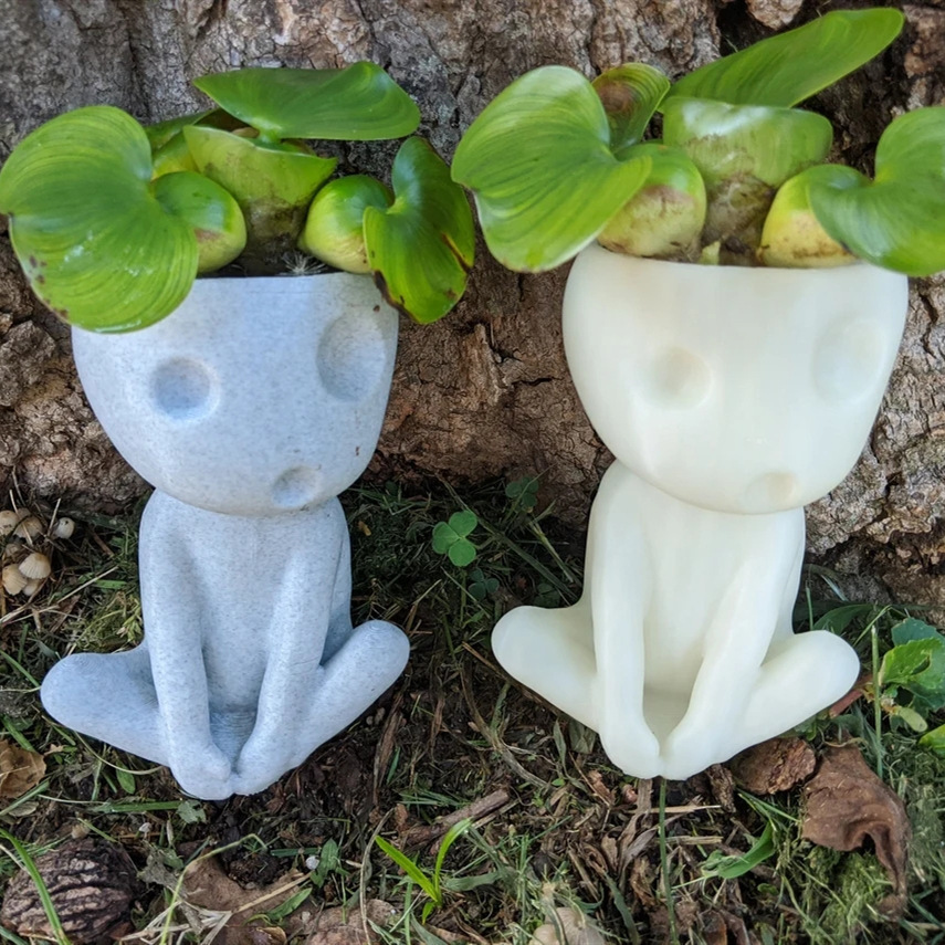 Cross-Border New Luminous Succulent Small Flower Pot Ins Scandinavian Style Potted Office Home Desktop Garden Ornaments Decoration