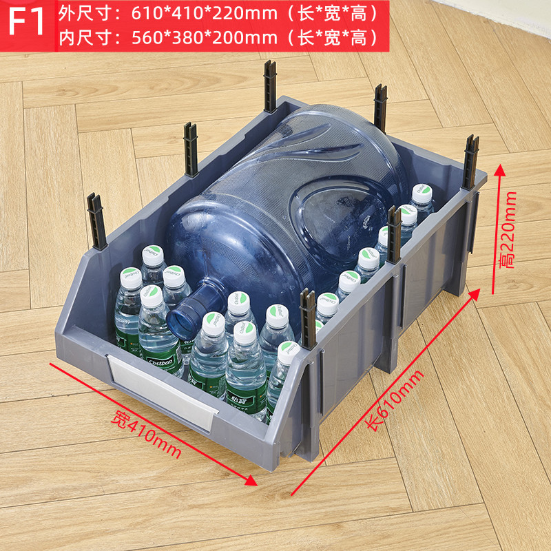 Caja de piezas inclinada caja de rotación logística super grande caja de piezas de plástico combinada caja de material caja de tornillo caja de componentes de ensamblaje