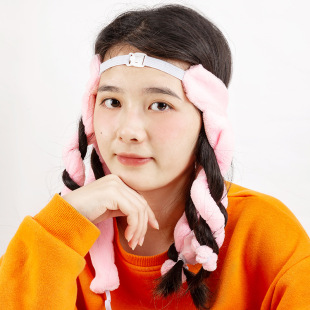Amazon Non-thermal Coral Fleece Head-mounted Eight-claw Hair Curler Big Wave Hair Curler Home Sleep Hair Curler