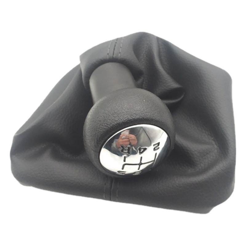 Funda protectora negra resistente al polvo para palanca de cambios manual Peugeot 307 image 1