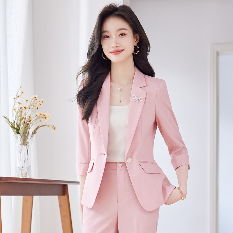 Casual Suit Set for Women with a High-End Feel, 2026 New Style Professional Formal Wear, Summer Thin Suit Jacket Workwear