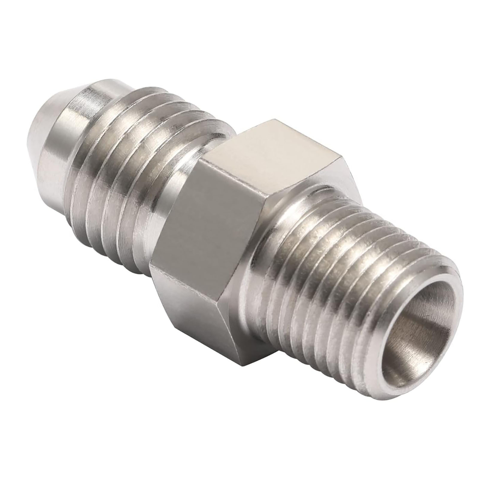 AN3-AN16 Automotive and Motorcycle Modification Parts Fuel Brake Pipe Connector Stainless Steel Straight Oil Pipe Threaded Adapter