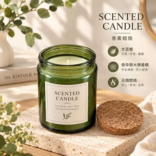 定制香薰蜡烛礼盒卧室家用持久熏香小众生日大豆蜡香氛蜡烛伴手礼