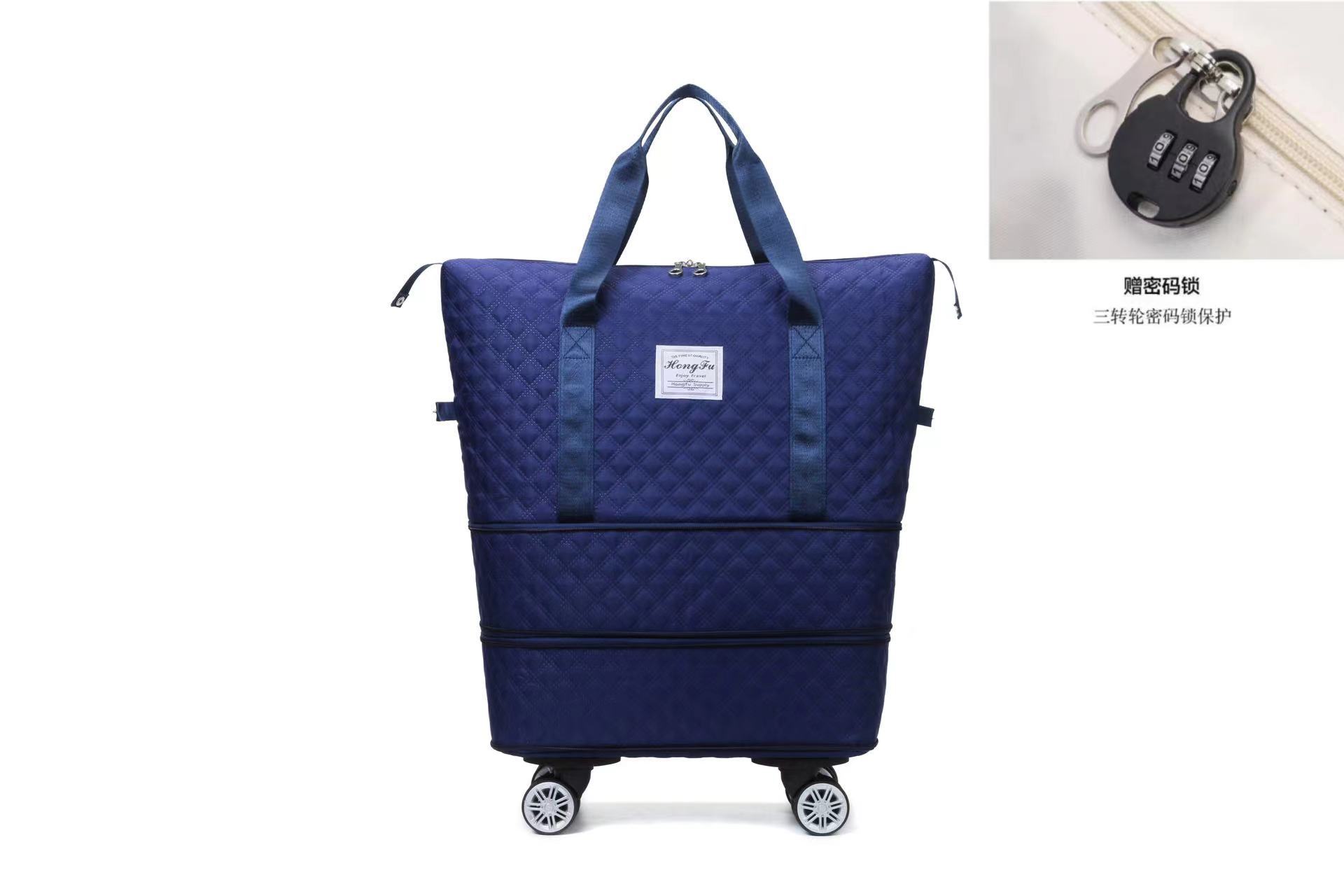 旅行バッグ超大型出産待ち収納乾湿軽便短距離分離フィットネスバッグ刺繍荷物袋プーリー飛行機バッグ