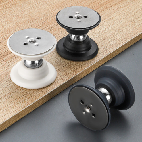 New Non-Piercing Door Absorber Anti-Collision Door Short Magnetic Barrier Door Rear Fixed Bathroom Door Silicone Floor Magnet