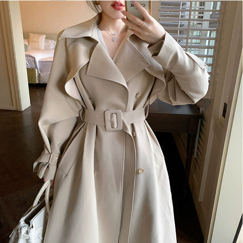 Длинная броня, осеннее trench coat, пиджак, до талии, для подростков