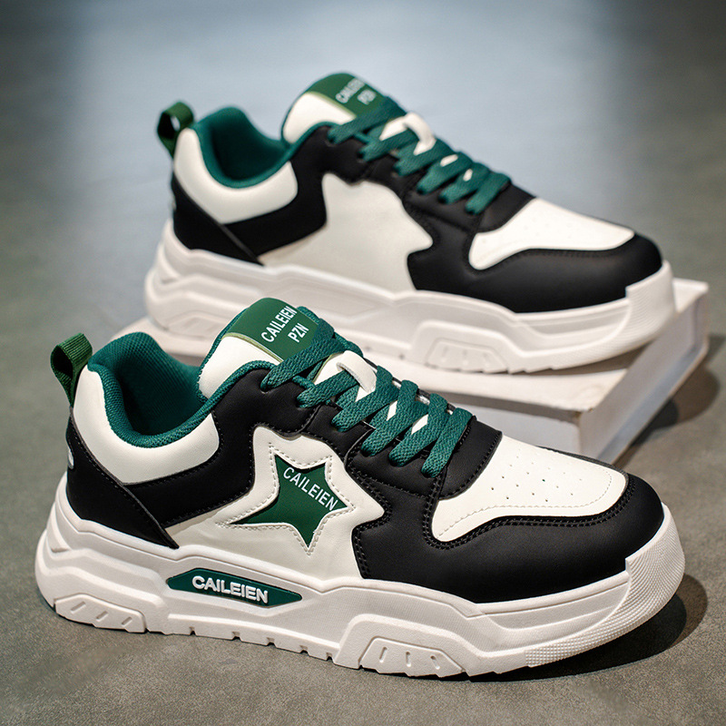 男鞋秋冬季2025新款青少年百搭厚底运动鞋学生高级感休闲低帮板鞋
