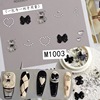 Materials set for manicure, advanced small nail sequins, mixed nail decoration with bow, flat base, high-quality style