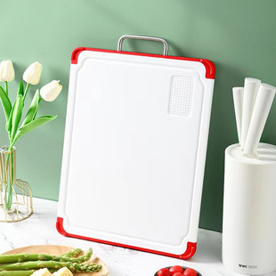 Large double-sided Amazon kitchen chopping board food grade fruit panel chopping board multi-functional non-slip plastic cutting board