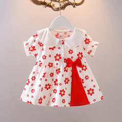 Girls' Summer New K-Pop Style Children's Fashion Floral Princess Dress Stylish Dress Dropshipping One Piece