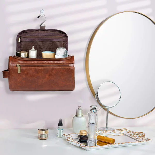 Men's Toiletry Bag, Portable Large-Capacity Storage Bag for Business Trips, Waterproof Cosmetic Bag, Women's Storage Bag, Waterproof and Wear-Resistant
