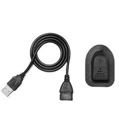 Accessories for bags and luggage: USB external extension cord, backpack hardware fasteners, charging earphone protective case, male-to-female data cable