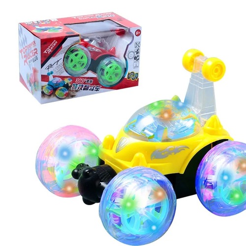 Stall Hot Selling Children's Remote Control Acrobatic Rolling Flipping Truck Charging Off-Road Remote Control Car Model Boy Toy Wholesale