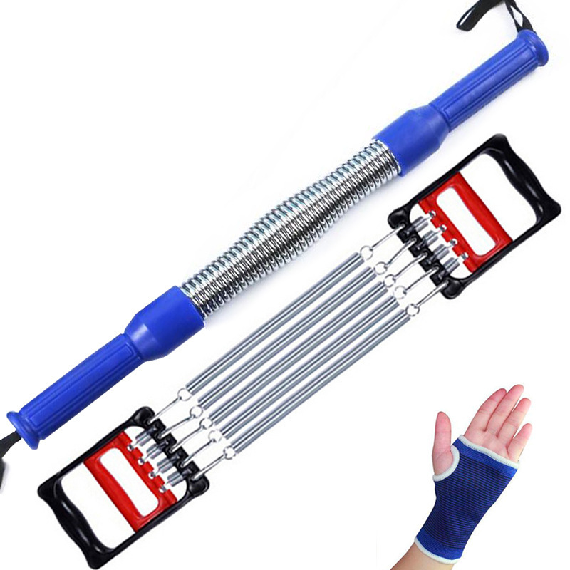 家庭用フィットネス器具腕力器スプリングラリー器代発腕力棒胸保護器健腹輪|undefined