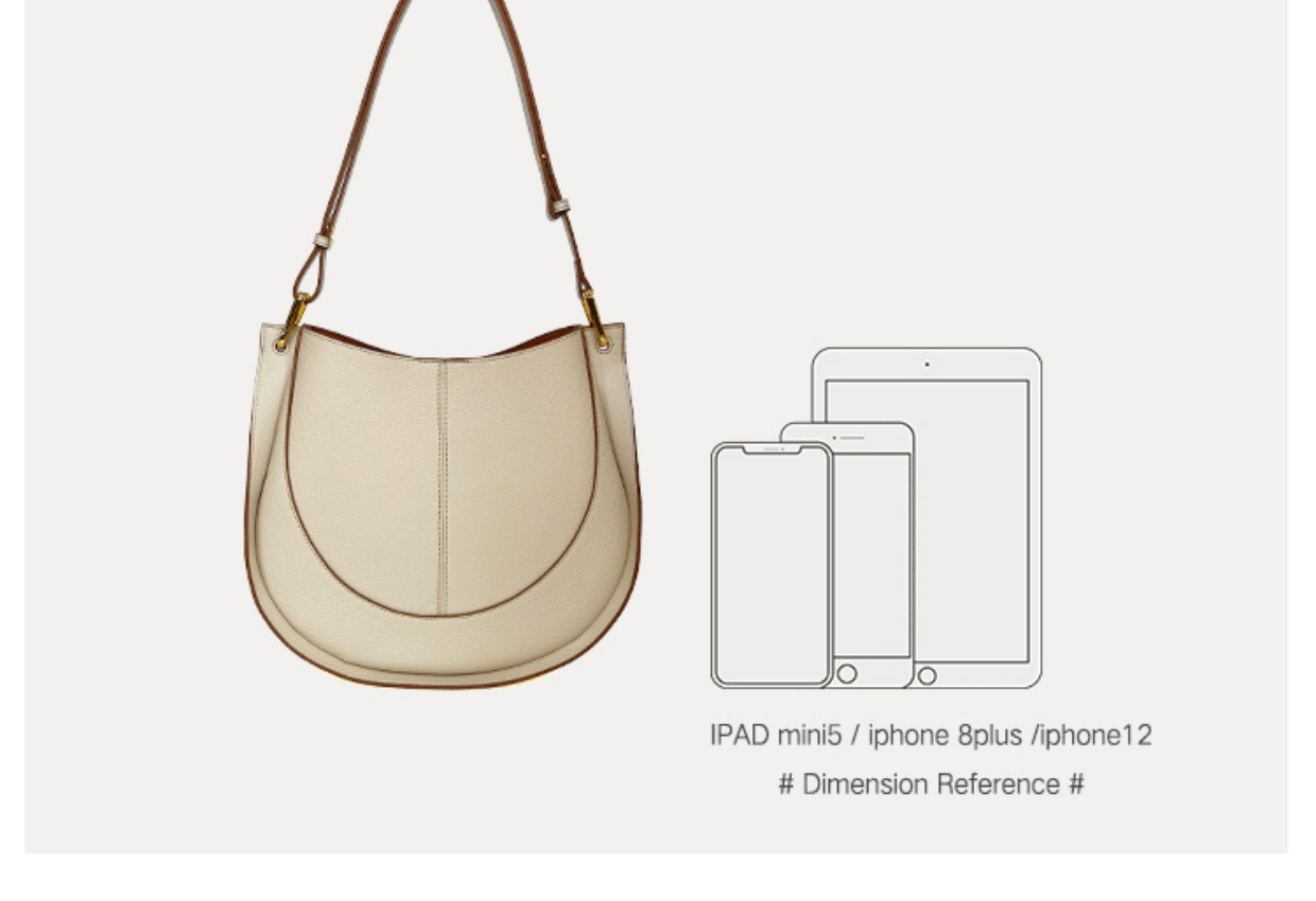 Saddle Shoulder Crossbody Bag In Soft Leather For Women_voghion.com