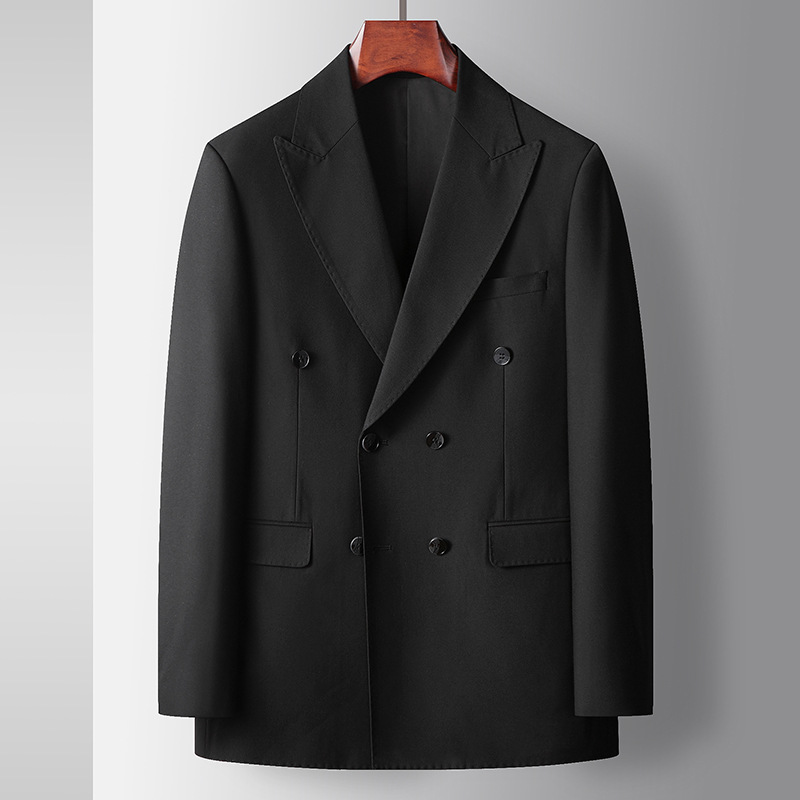 Men's Clothing Men's Suits Spring And Autumn Youth Double Breasted Light Luxury Business Wedding Suits Men's High End Dresses_voghion.com