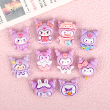 新款立体卡通小号手机壳树脂配件 diy奶油胶钥匙扣洞洞鞋发绳头饰