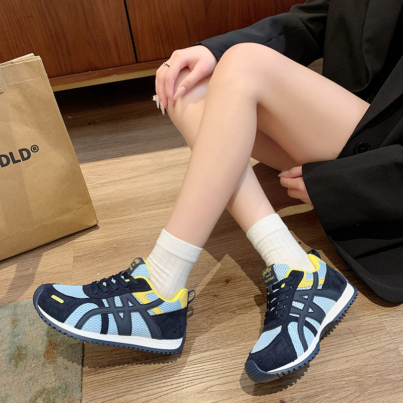 品牌德训鞋女2025新款夏季女鞋子爆款超火网面透气薄底休闲运动小|undefined