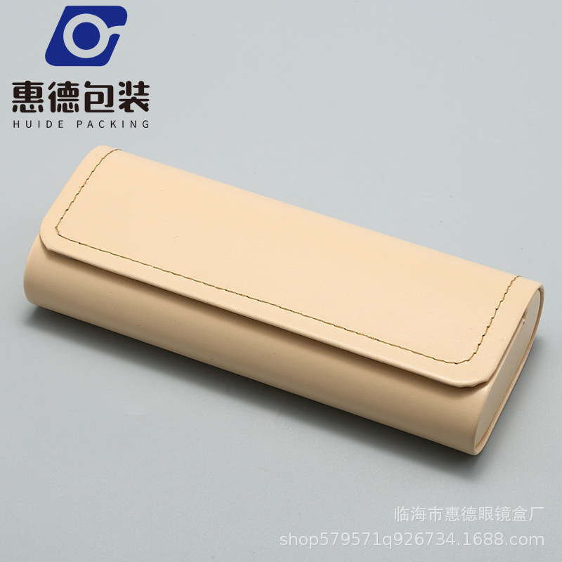 工場ロットPU皮質車線手作りメガネケースJP細紋圧壊光学老花収納ケース印刷可能|undefined