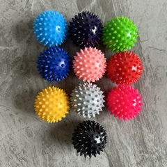 批發PVC刺球瑜伽按摩球健身筋膜球 握力球足底刺蝟球筋膜放鬆球
