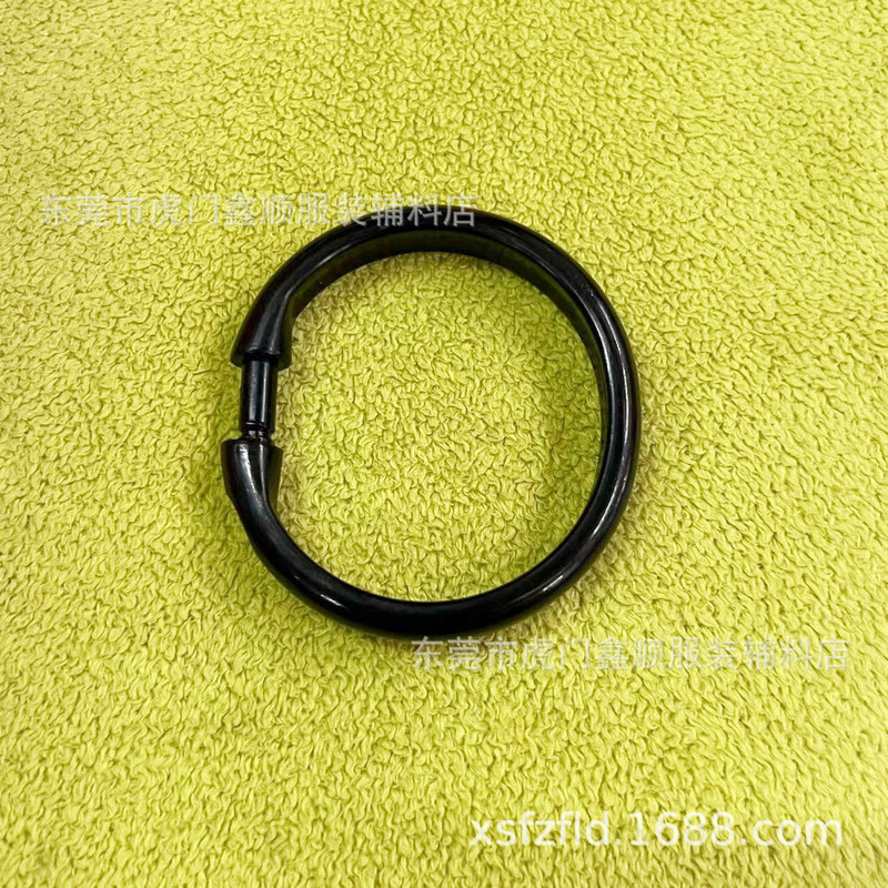 Factory spot 50mm plastic circle 2 inch open ring 5cm can be opened plastic ring curtain safety buckle