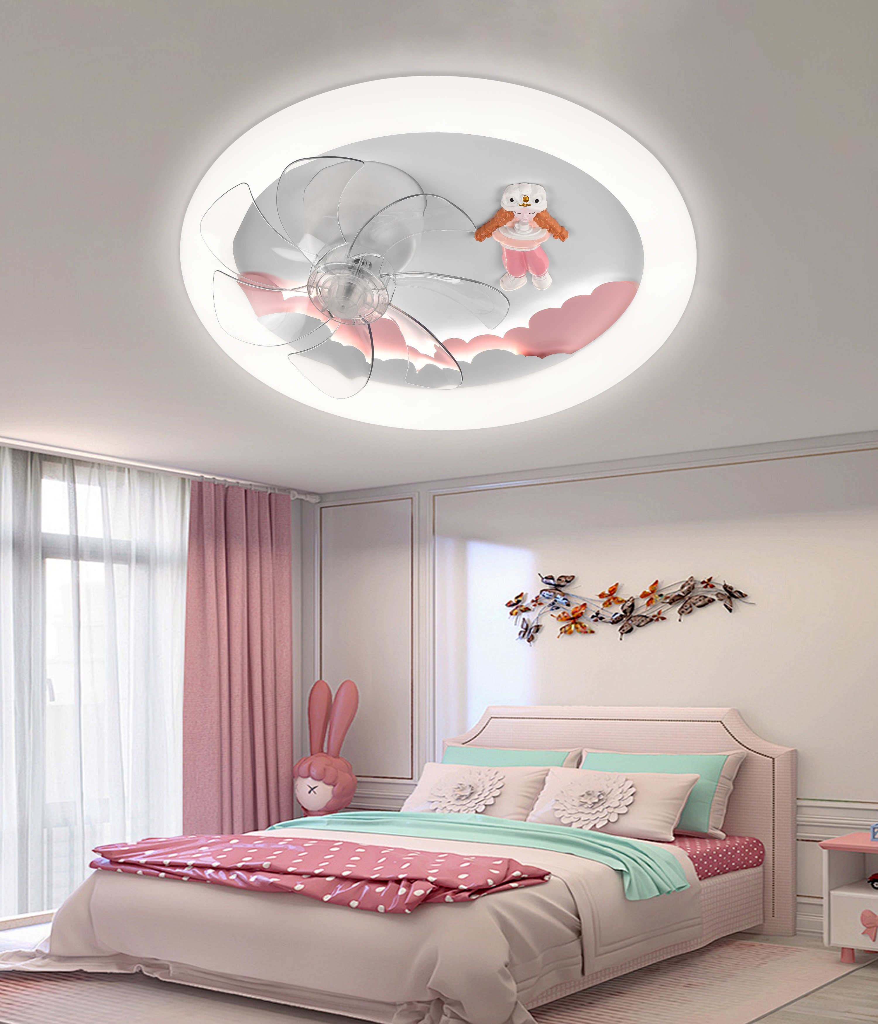 El control remoto de 50cm de diámetro de Pink Girl admite Tmall Voice