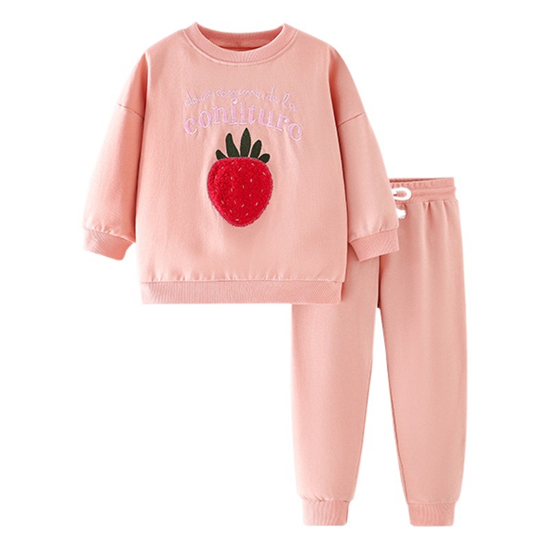 Malwee ropa para niños traje Otoño e Invierno Nuevo cuello redondo para niños europeos y americanos pantalones elásticos de manga larga conjunto de dos piezas