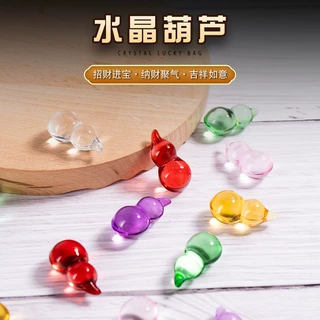 七彩小葫芦水晶工艺品摆件开业乔迁礼品客厅装饰品配摆件