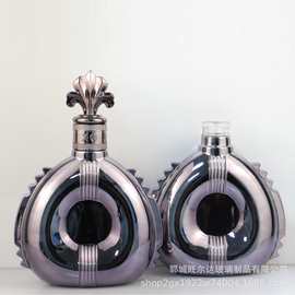 玻璃白兰地包装空酒瓶自酿白酒果酒密封瓶加厚威士忌红酒瓶