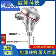 议~高温热电偶pt100温度感测器K型铠装铂热电阻监视器一体化温度