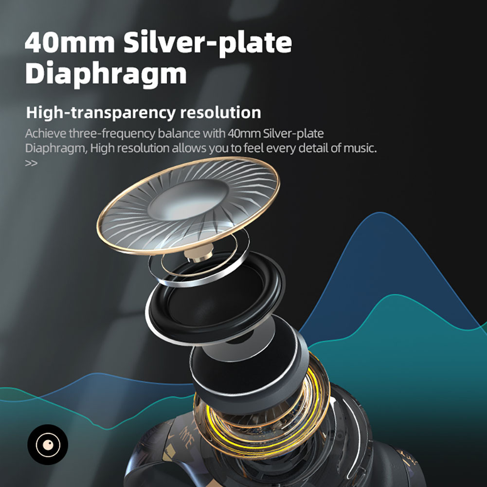 LULE跨境头戴式无线蓝牙耳机低延迟发光带麦降噪电脑电竞游戏耳机