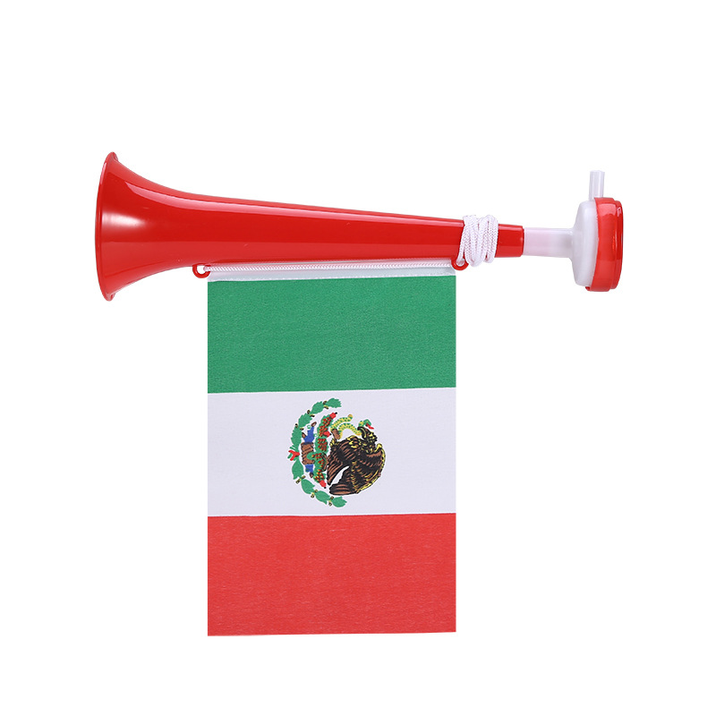 Copa del Mundo atmósfera de fanáticos reabastecimiento de aire bocina de torneo reabastecimiento props juguetes de plástico al por mayor