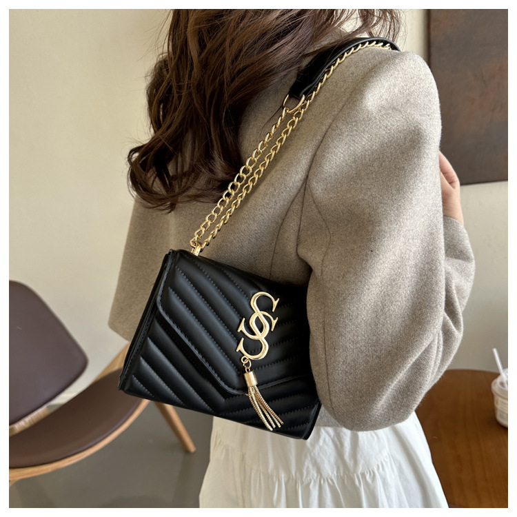 Damen Handtasche Im Western Stil Mit Kette Und Umhängefunktion_voghion.com